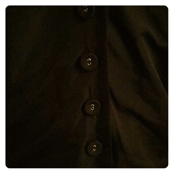 💲🔻NWT Formal Black Shawl Collar Blouse - Picture 3 of 5